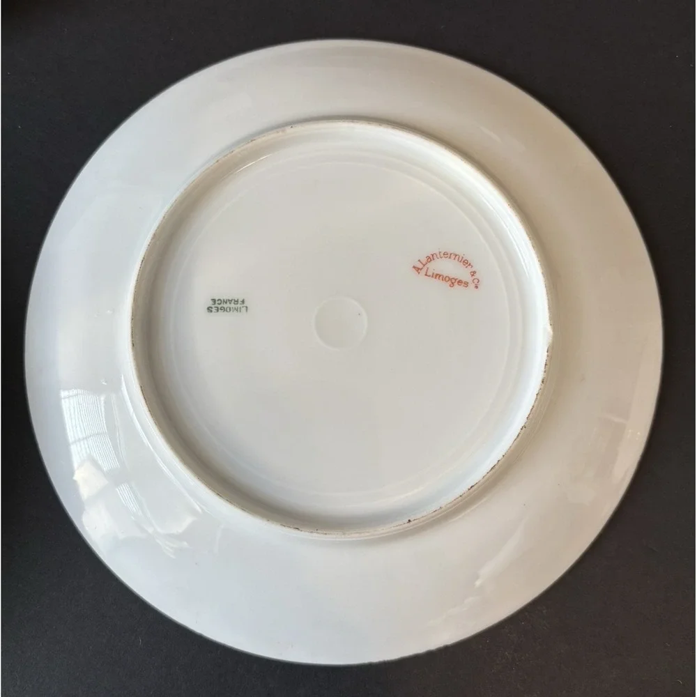 Antique Limoges A Lanternier Set of 5 c1890s Artist Signed 7